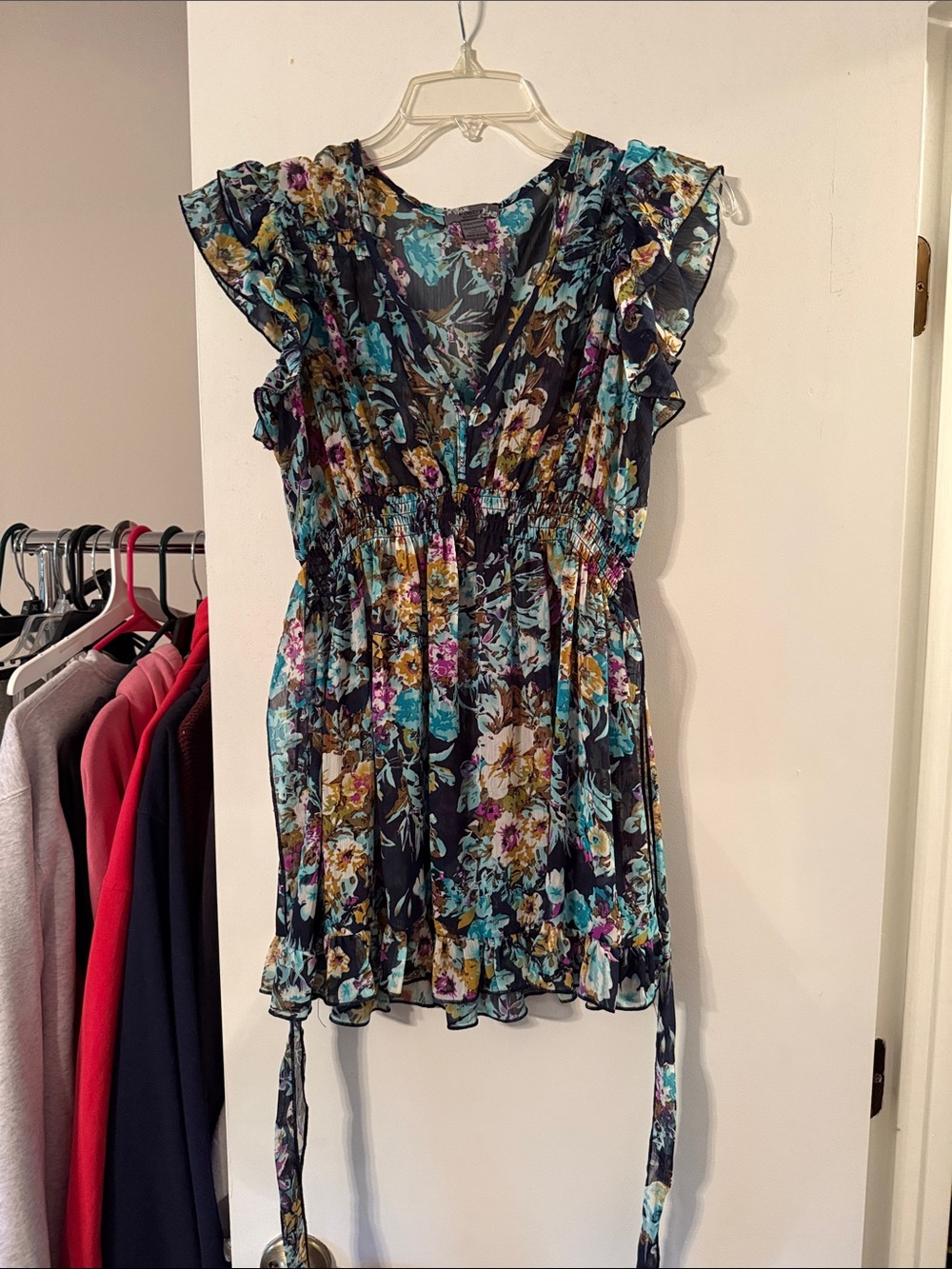 Ruffle floral top